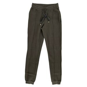 Hanro Joggers Waffle Knit Cotton Brown Size XS